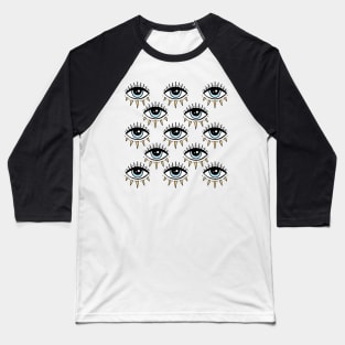 Eyes pattern Baseball T-Shirt